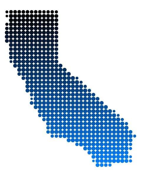 California térképén — Stock Vector