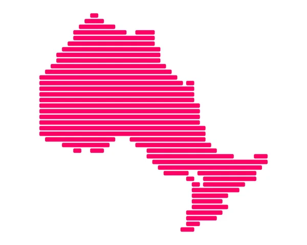 O mapa de Ontário —  Vetores de Stock