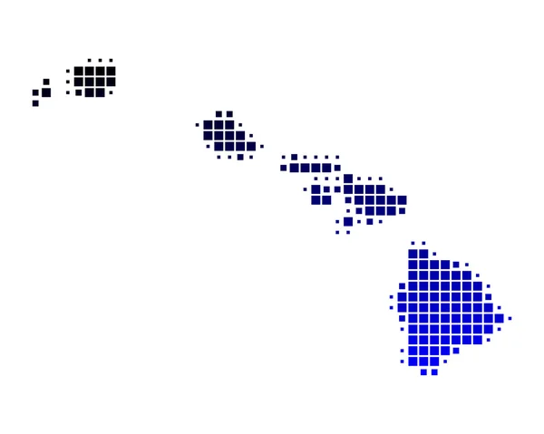 stock vector Map of Hawaii