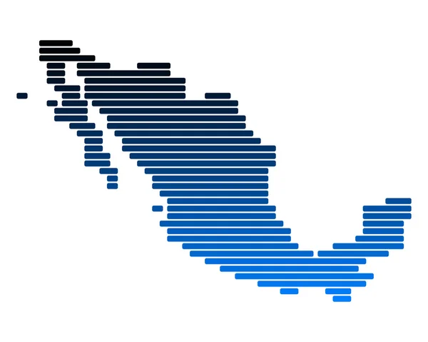 Mapa do México —  Vetores de Stock