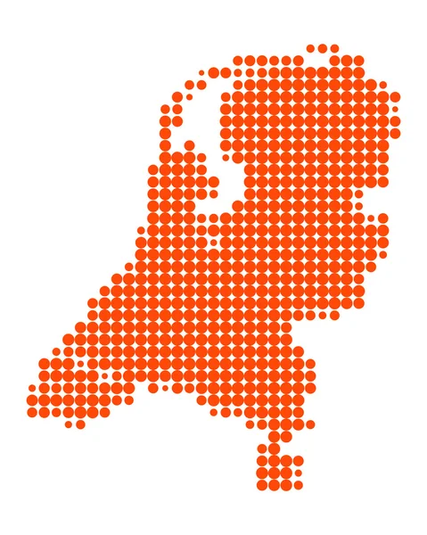 Carte des Pays-Bas — Image vectorielle