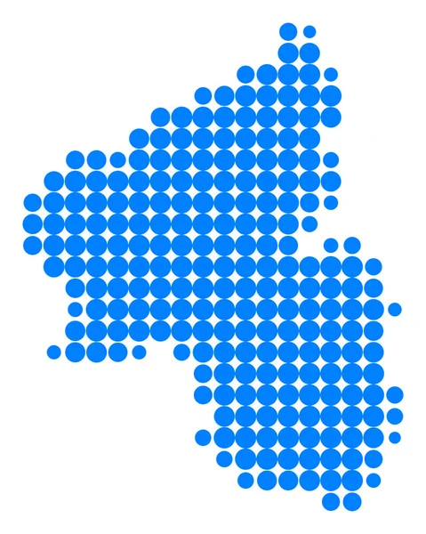 Karte von Rheinland-Pfalz — Stockvektor