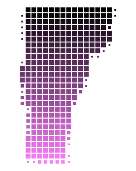 El mapa de Vermont — Vector de stock