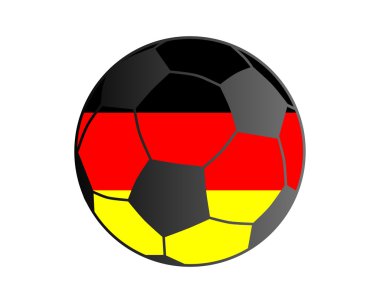 Almanya ve futbol topu bayrağı
