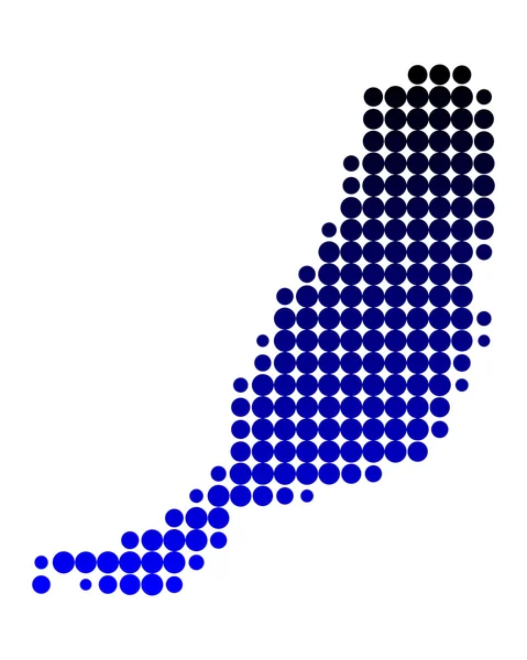 La carte de Fuerteventura — Image vectorielle