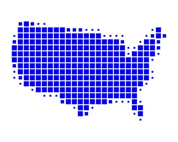 Kaart van Verenigde Staten van Amerika — Stockvector