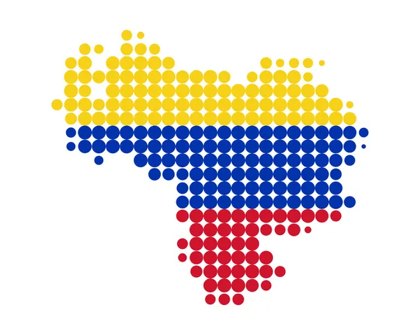 El mapa de Venezuela — Archivo Imágenes Vectoriales