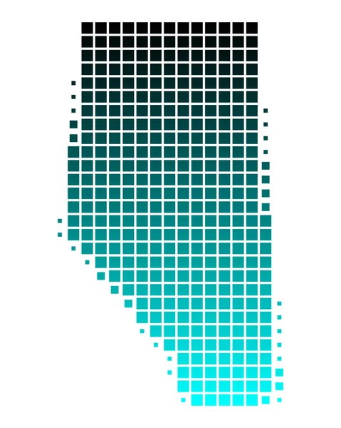 Carte de l'Alberta — Image vectorielle