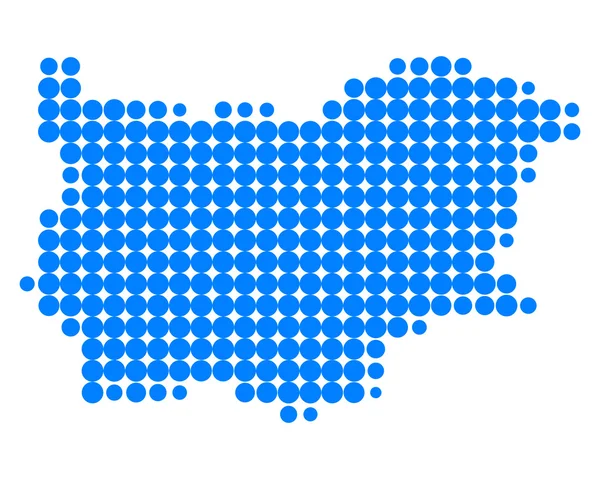 El mapa de Bulgaria — Vector de stock