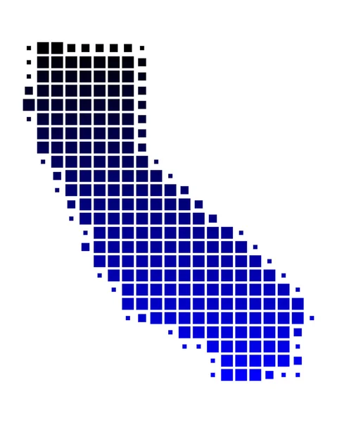 Kalifornian kartta — vektorikuva