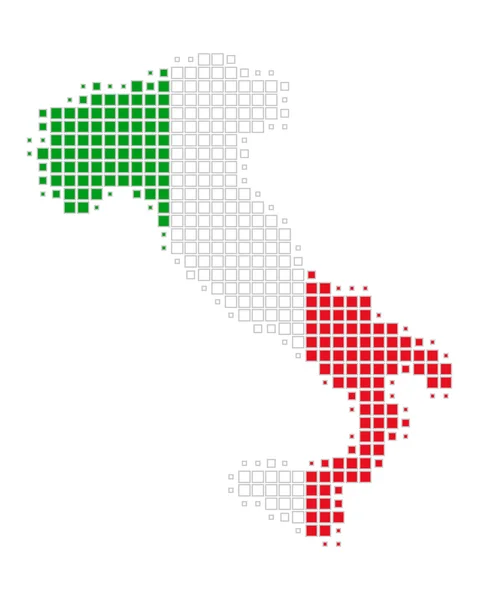 Map and flag of Italy — Stock Vector