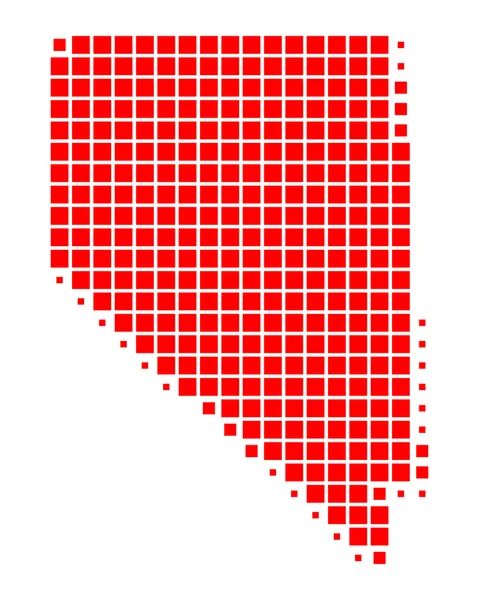 Karte von Nevada — Stockvektor