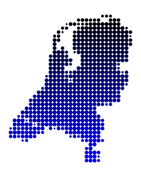 Карта Нидерландов — стоковый вектор