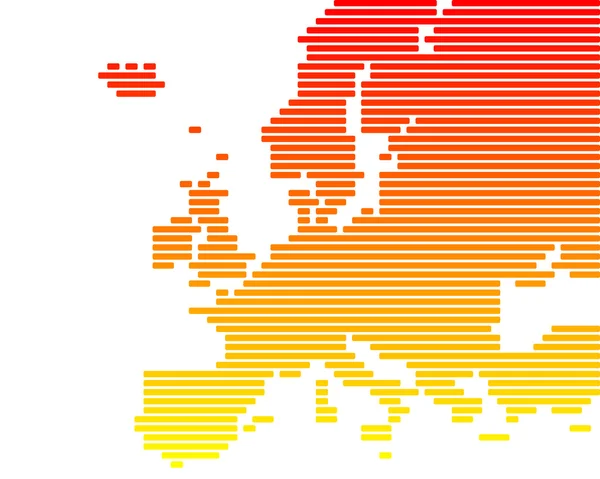 Mapa da Europa — Vetor de Stock