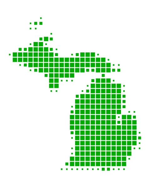 Michigan Haritası — Stok Vektör