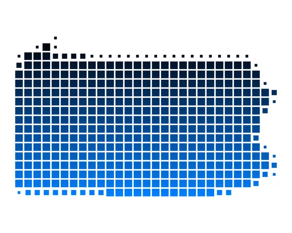 stock vector Map of Pennsylvania