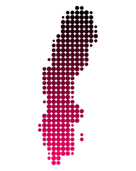 stock vector Map of Sweden