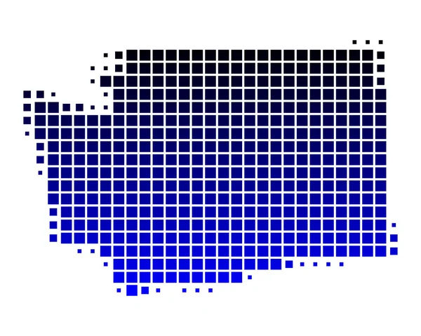 La carte de Washington — Image vectorielle