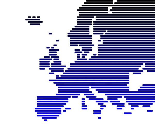 Mapa de Europa — Vector de stock