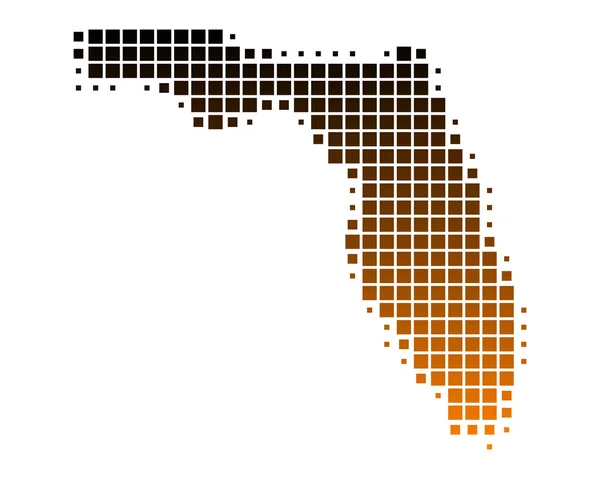Kaart van florida — Stockvector
