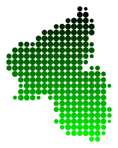 Carte de Rhénanie-Palatinat — Image vectorielle