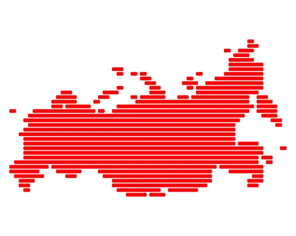 Mapa da Rússia — Vetor de Stock