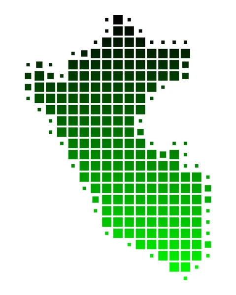 Mapa do Peru — Vetor de Stock