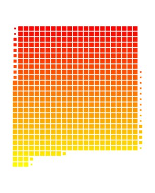 Map of New Mexico clipart