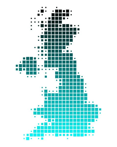 La carte de Grande-Bretagne — Image vectorielle