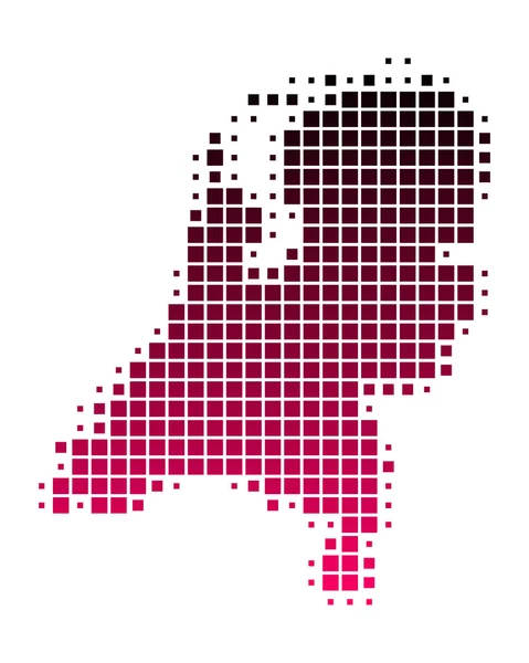 荷兰的地图 — 图库矢量图片