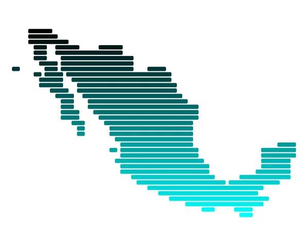 Mapa online de México — Archivo Imágenes Vectoriales