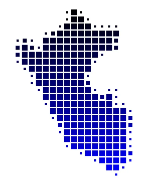 秘鲁的地图 — 图库矢量图片