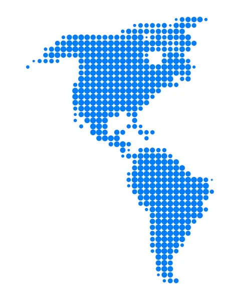 Mapa da América —  Vetores de Stock