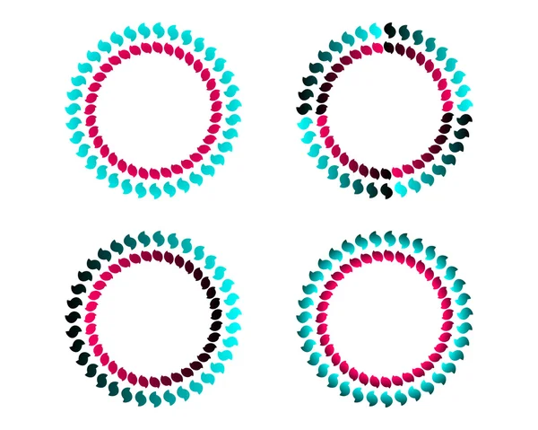 Barevné kruhy — Stockový vektor