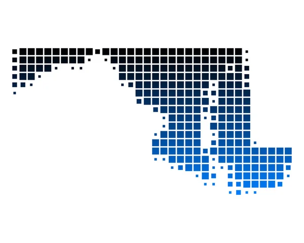 stock vector Map of Maryland