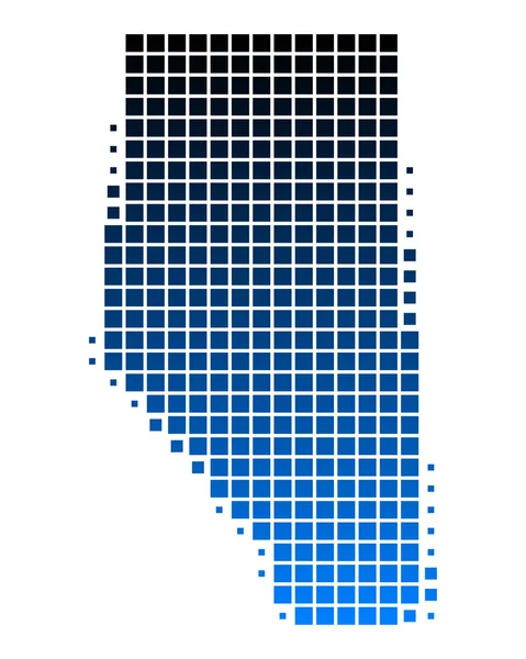 Carte de l'Alberta — Image vectorielle