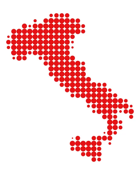 Mapa da Itália — Vetor de Stock