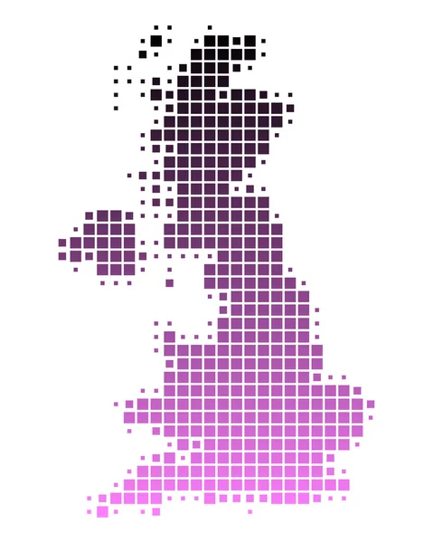 İngiltere'den Haritası — Stok Vektör