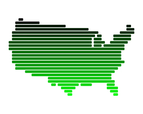 USA térképe — Stock Vector