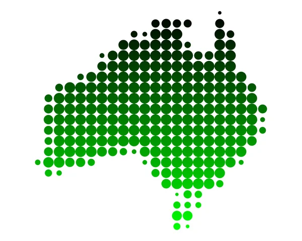 Mapa online de Australia — Archivo Imágenes Vectoriales
