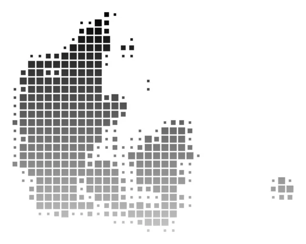 デンマークのマップ — ストックベクタ
