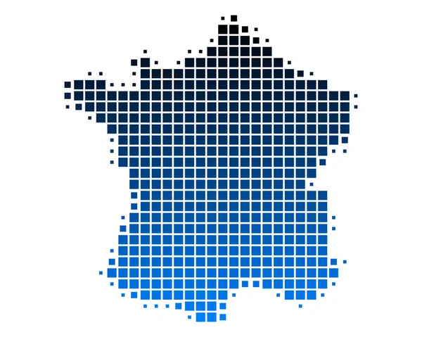 Χάρτης της Γαλλίας — Διανυσματικό Αρχείο