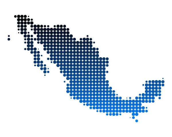 Karte von Mexiko — Stockvektor