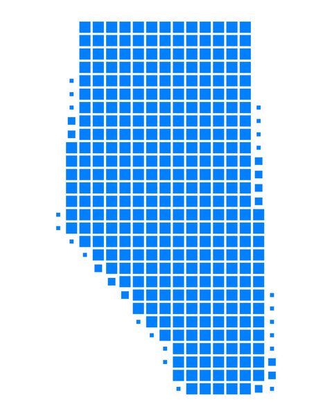 Map of Alberta