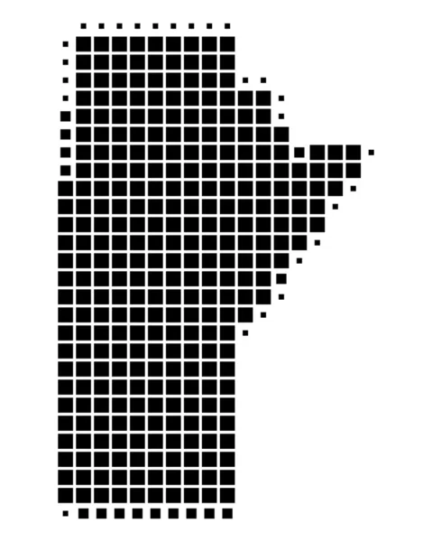 Carte du Manitoba — Image vectorielle