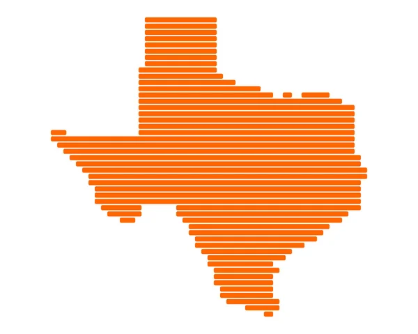 La carte de Texas — Image vectorielle
