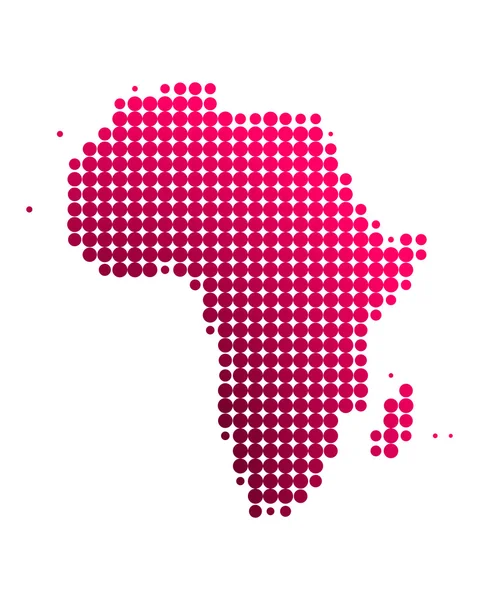 Carte de l'Afrique — Image vectorielle