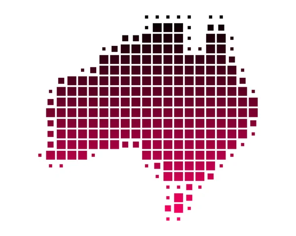 แผนที่ของออสเตรเลีย — ภาพเวกเตอร์สต็อก