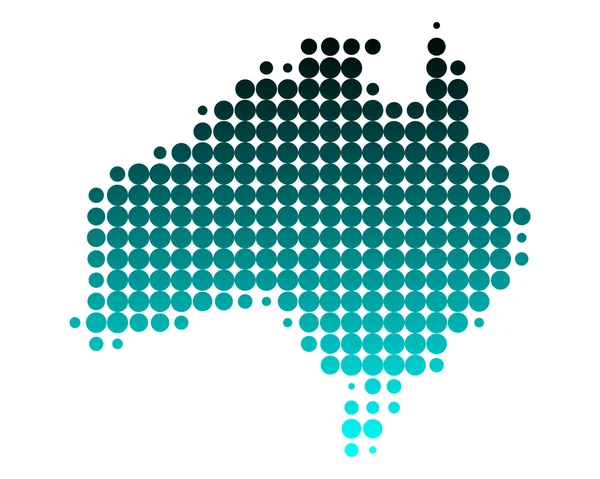 แผนที่ของออสเตรเลีย — ภาพเวกเตอร์สต็อก