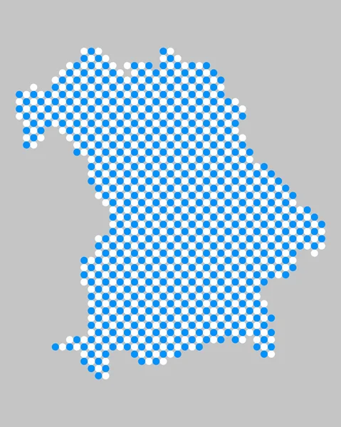 O mapa de Baviera — Vetor de Stock